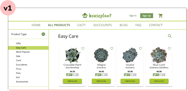 old easy care page
